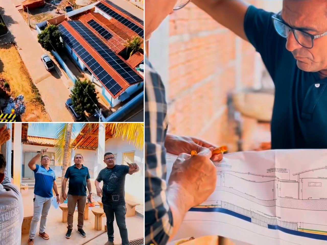 Visita técnica na obra de reforma e ampliação da Escola Justino C. dos Santos - Foto: Prefeitura de Queimada Nova