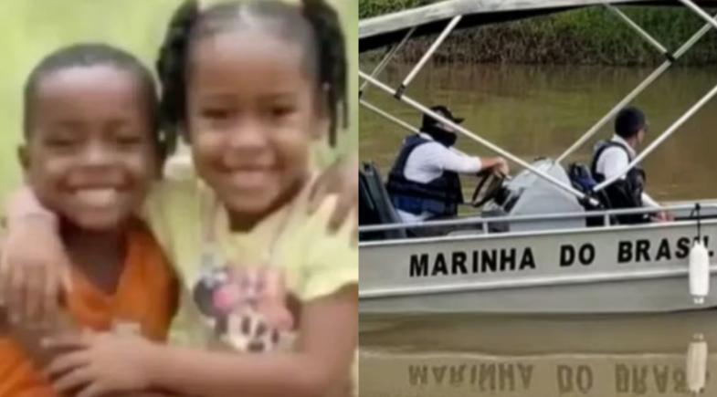 Allan Michael, de 4 anos e Ágata Isabelle, de 5 anos | Reprodução