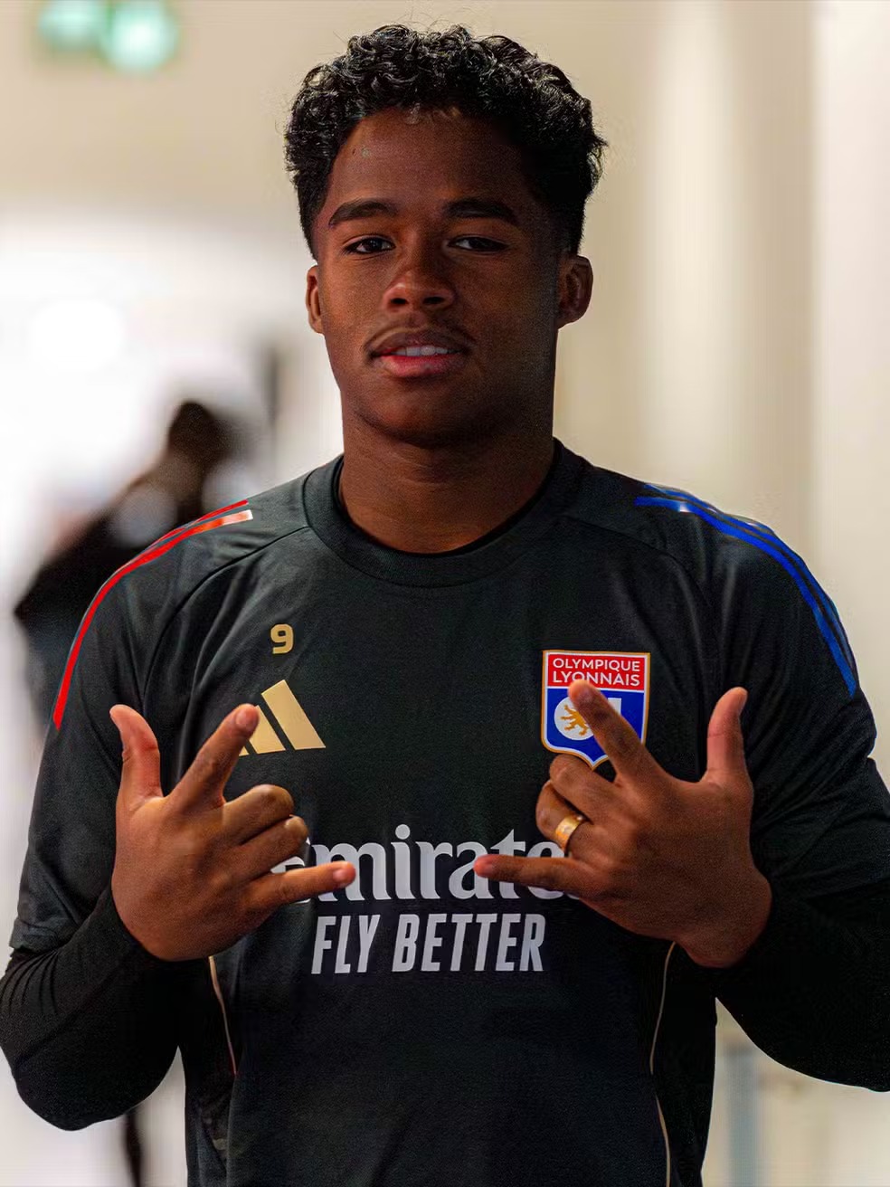 Foto: Endrick em treino do Lyon - Divulgação/Lyon