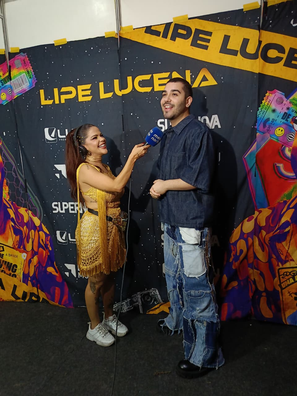 Lipe Lucena concede entrevista para a TV Meio Norte - Foto: Saymon LimaLipe Lucena concede entrevista para a TV Meio Norte - Foto: Saymon Lima