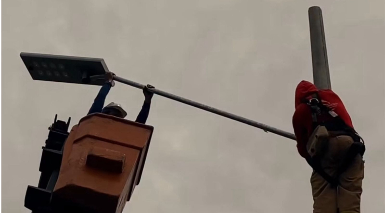 Prefeitura de Campo Maior realiza modernização da iluminação pública na BR-343