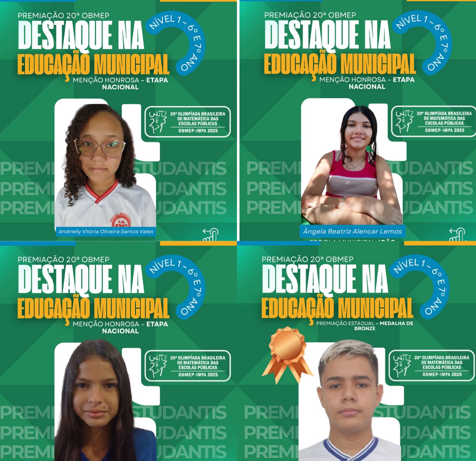 Educação de Esperantina conquista destaque nacional na OBMEP - Imagem 1