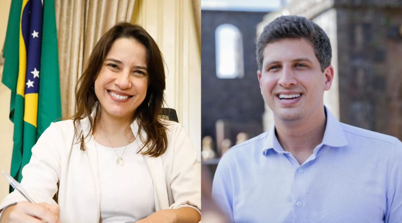 Datafolha em PE: Raquel Lyra, 46%; João Campos, 44% | Reprodução
