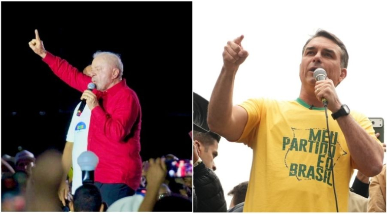 Lula e Flávio Bolsonaro escolhem estado de São Paulo para último ato de campanha antes do 1º turno | Meio News e Reprodução