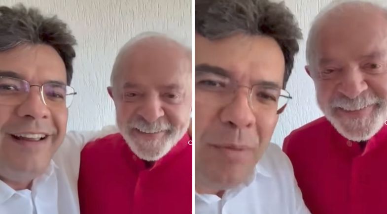 Rafael Fonteles ao lado de Lula | Reprodução/redes sociais