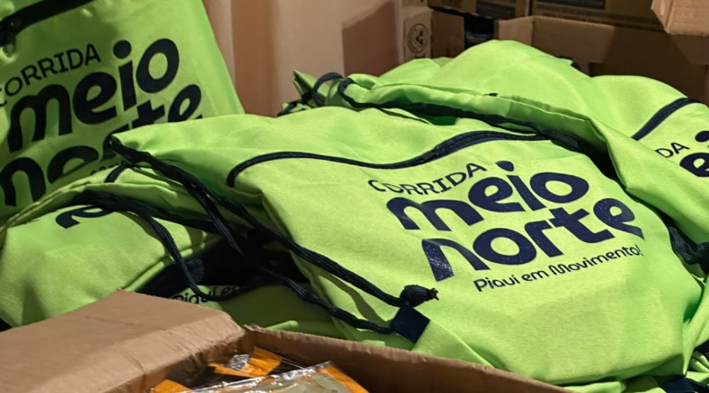 Kits da Corrida Meio Norte 2026 começam a ser montados para participantes 
