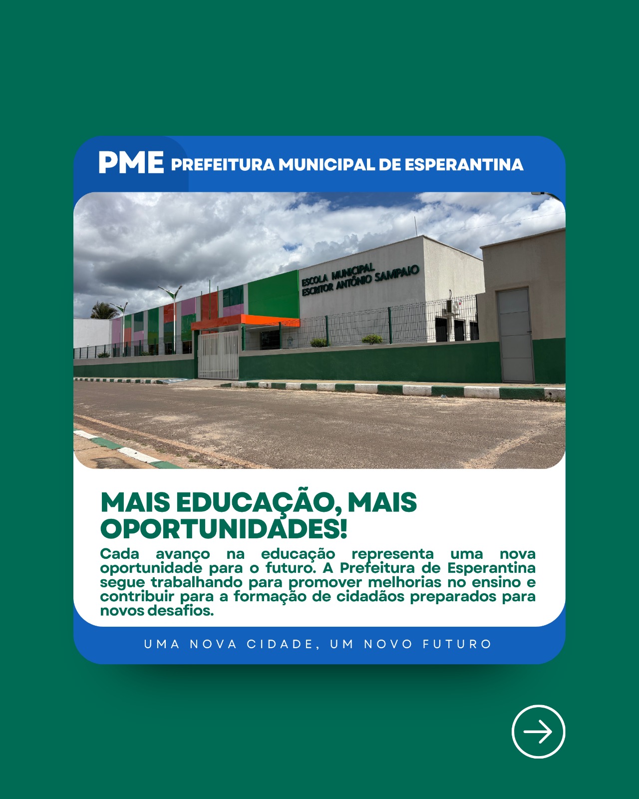 Avanços em Esperantina -Divulgação/ASCOMAvanços em Esperantina -Divulgação/ASCOM