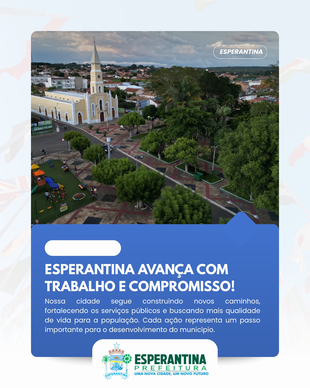 Avanços em Esperantina -Divulgação/ASCOMAvanços em Esperantina -Divulgação/ASCOM