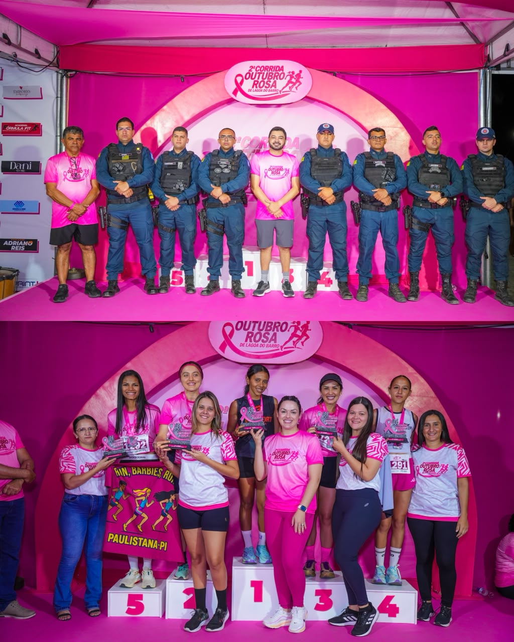 Prefeitura de Lagoa do Barro realiza 2ª Corrida Outubro Rosa com foco na prevenção do câncer de mama | Divulgação/Ascom