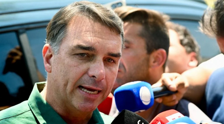 O candidato do PL à Presidência da República, Flávio Bolsonaro | Evaristo Sa/AFP