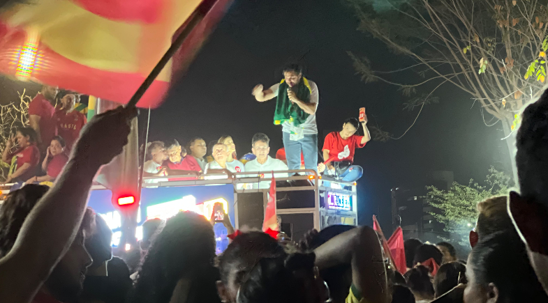 Ato pró-Lula na Avenida Marechal Castelo Branco  | Jéssica Machado/MeioNews