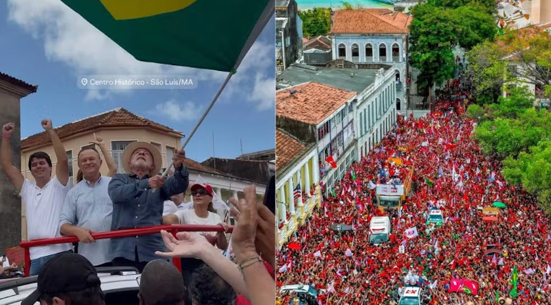 Lula vai ao Maranhão e desafia Flávio Bolsonaro a abrir sigilos | Reprodução