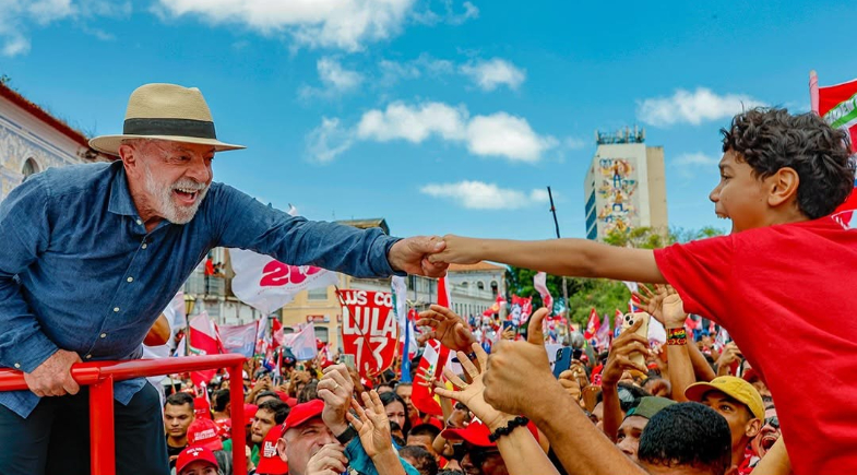 Lula em campanha na Bahia. Presidente busca a reeleição.  | Ricardo Stuckert