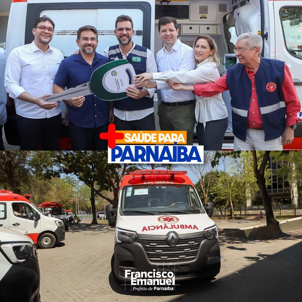 Parnaíba recebe nova ambulância para reforçar atendimento do SAMU - Divulgação/ASCOMParnaíba recebe nova ambulância para reforçar atendimento do SAMU - Divulgação/ASCOM