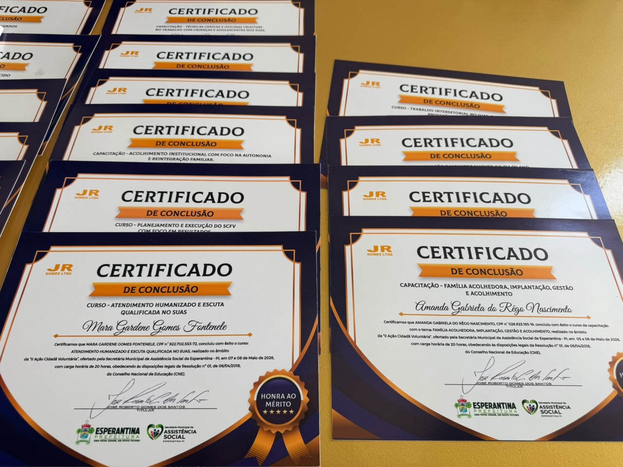 Esperantina entrega certificados das Oficinas Profissionalizantes de 2026 - Divulgação/ASCOM