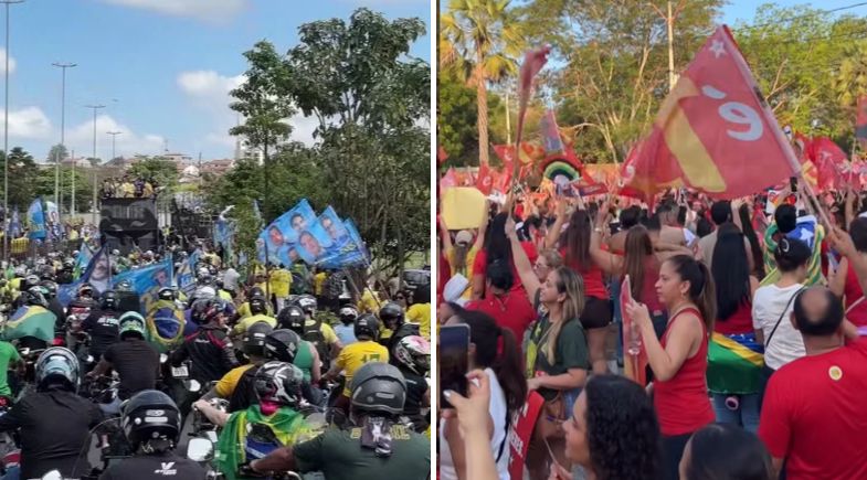 Atos de campanha acontecem nas vésperas do segundo turno | Reprodução/Redes Socias