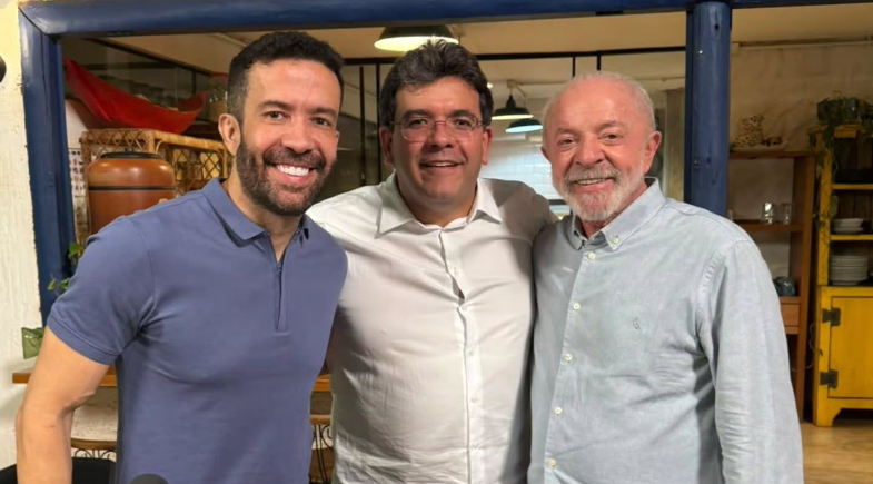 Janones, Rafael Fonteles e Lula | Reprodução/Redes Socias