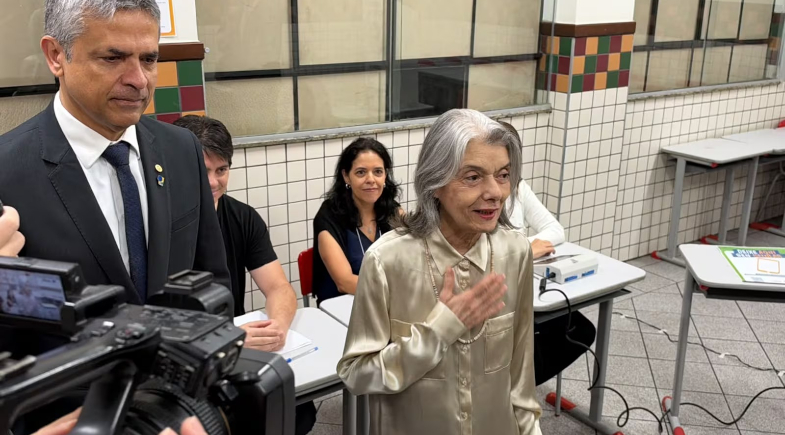 Ministra Cármen Lúcia vota em BH e destaca papel da Justiça Eleitoral | Reprodução