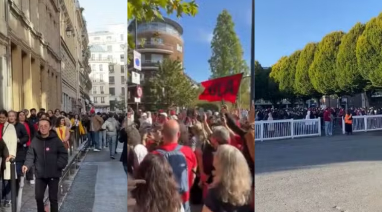 Vídeos mostram filas em Paris e Lisboa e manifestações de apoio a Lula em Londres | Reprodução