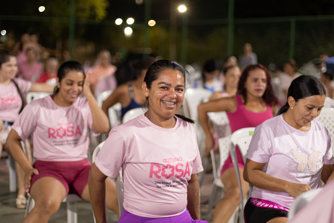 Encontro do Outubro Rosa com palestra e atividades físicas - Divulgação/ASCOMEncontro do Outubro Rosa com palestra e atividades físicas - Divulgação/ASCOM
