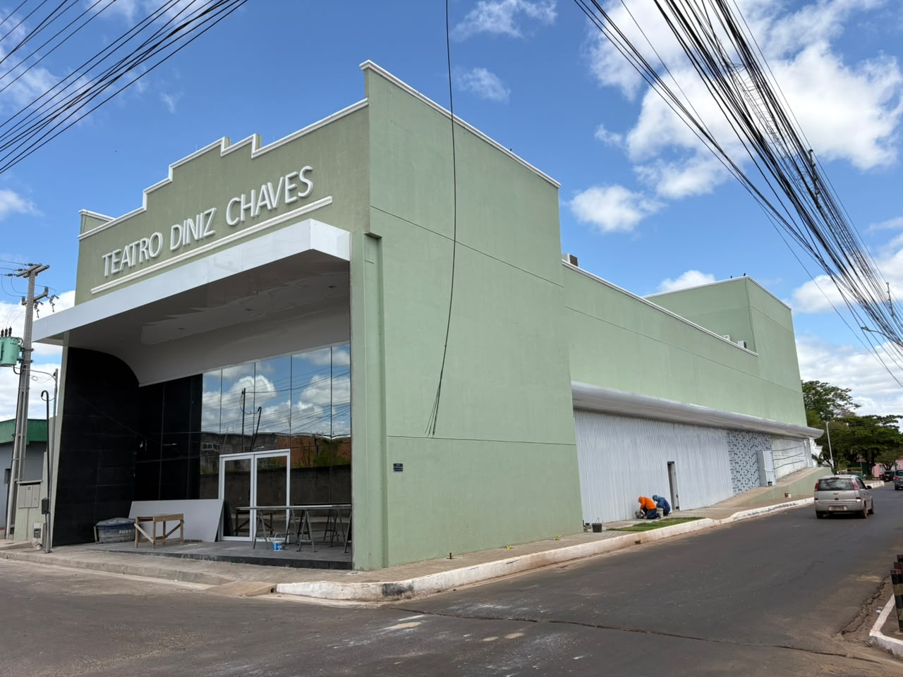 Obras do Teatro Municipal Diniz Chaves seguem em ritmo - Divulgação/ASCOM