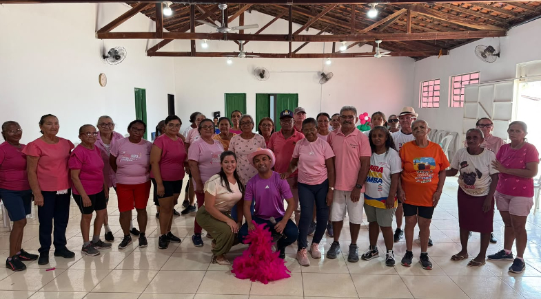 Secretaria de Assistência Social promove palestra sobre Outubro Rosa com idosos em Lagoa do Piauí