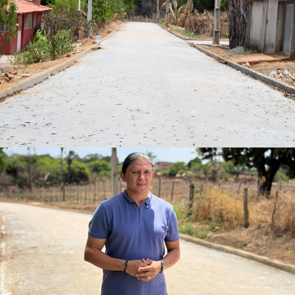 Prefeitura de Água Branca investe mais de R$ 400 mil em pavimentação na comunidade Angico | Divulgação/Ascom