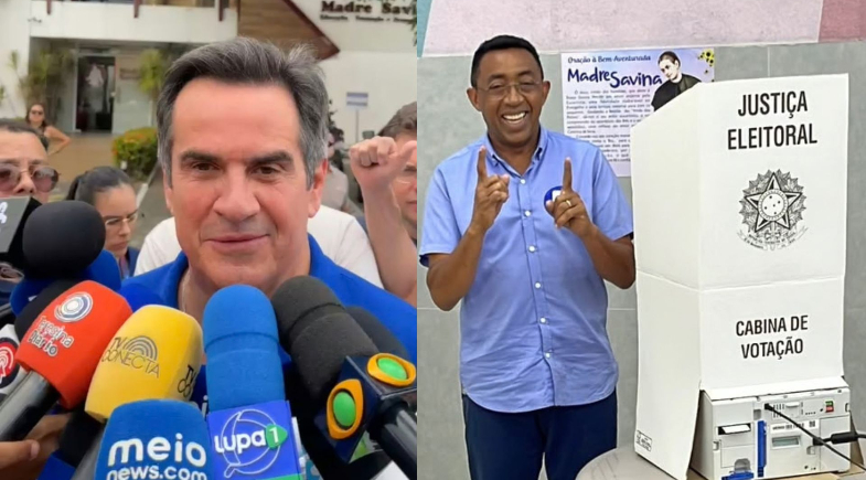 Ciro Nogueira e Joel Rodrigues votam em Teresina neste domingo (4) | Foto: Eliaquim de Paula/MeioNews