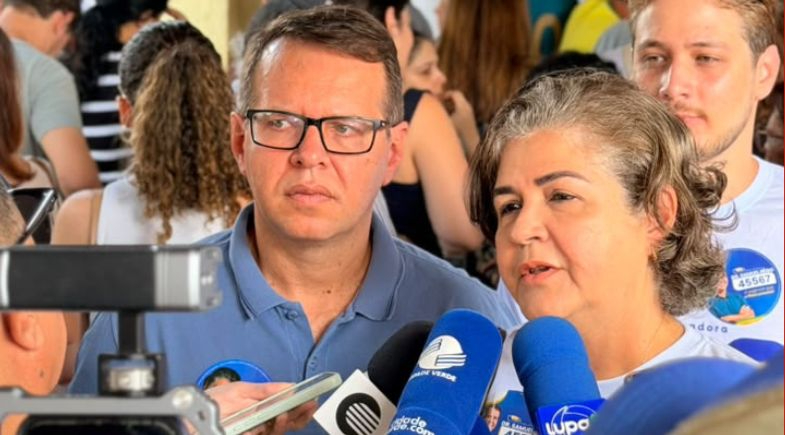 Dra Lúcia Santos após votação | Divulgação/Ascom