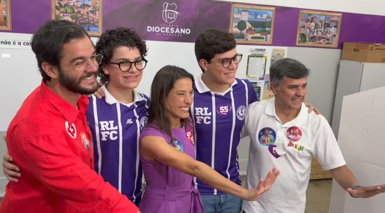 Raquel Lyra (PSD) vota em Caruaru | Matheus Henrique/CNF