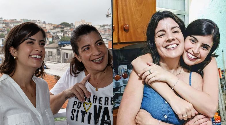Tabata Amaral e a mãe | Reprodução