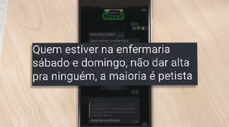 Médica é investigada por orientar equipe a 'não dar alta a petistas' para eleição | Reprodução/TV Anhaguera
