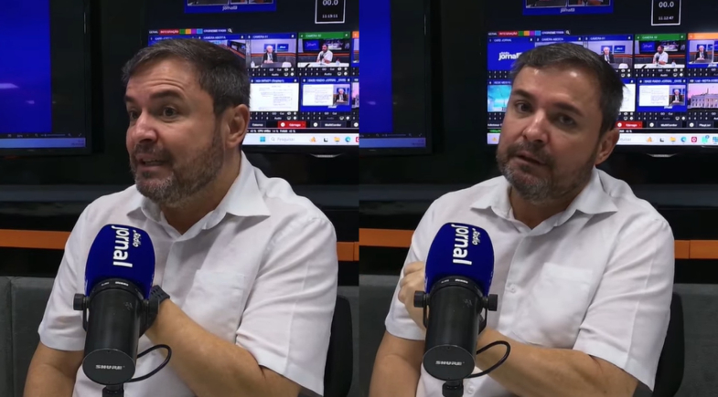 Fábio Novo participou do Banca de Sapateiro, da Rádio Jornal, com o jornalista Ari Carvalho, e avaliou o resultado das eleições de 2026 e os próximos passos do PT | Reprodução