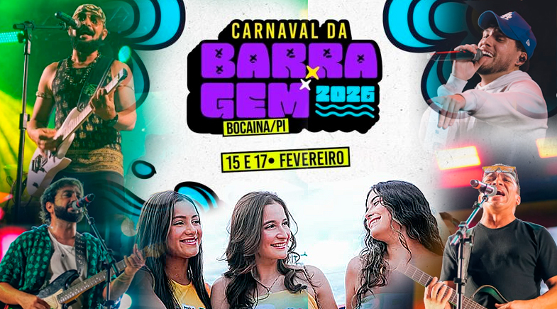 Carnaval da Barragem começa neste domingo em Bocaina