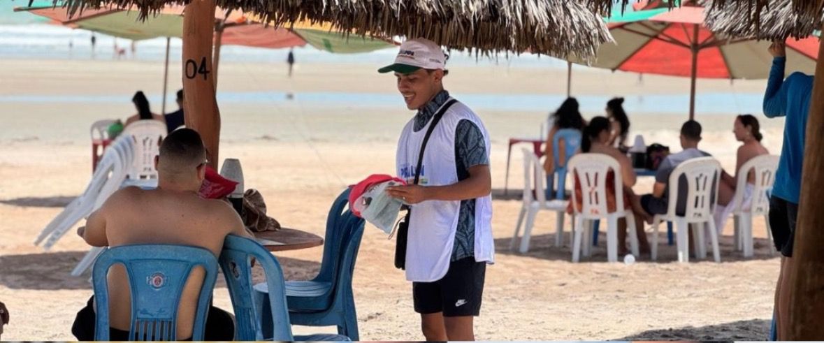 Campanha de conscientização sobre a limpeza das praias - Foto: Prefeitura de Luís Correia