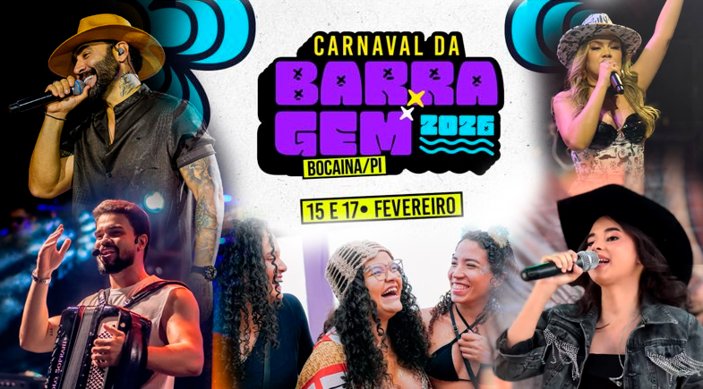 Carnaval da Barragem 2026: 2ª noite tem Felipão e outras atrações em Bocaina