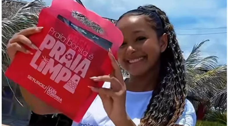 Campanha 'Praia bonita, é praia limpa' reforça preservação do litoral em Luís Correia