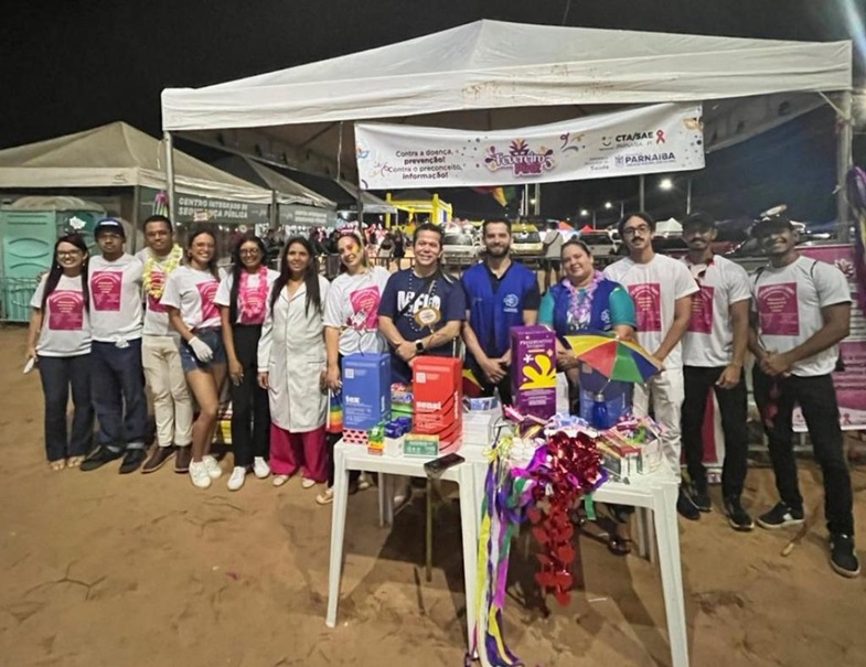 Prefeitura de Parnaíba promove ações preventivas alusivas ao Fevereiro Pink, no Carnaval 2026