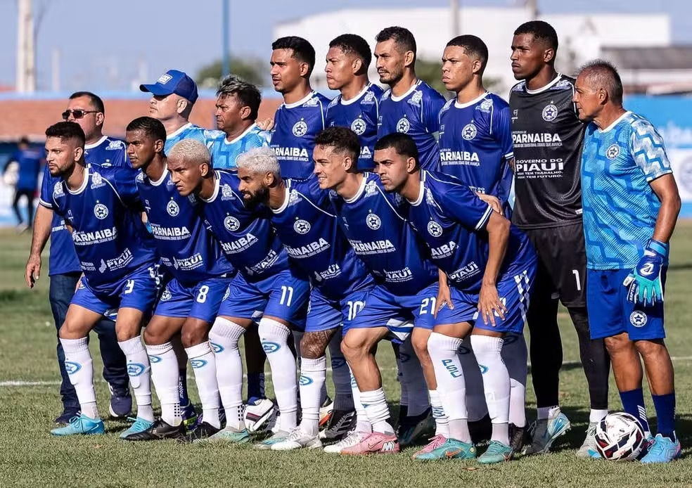 Elenco do Parnahyba para o Piauiense de 2026 - Foto: Guilherme Carneiro/Instragram Parnahyba Sport Club
