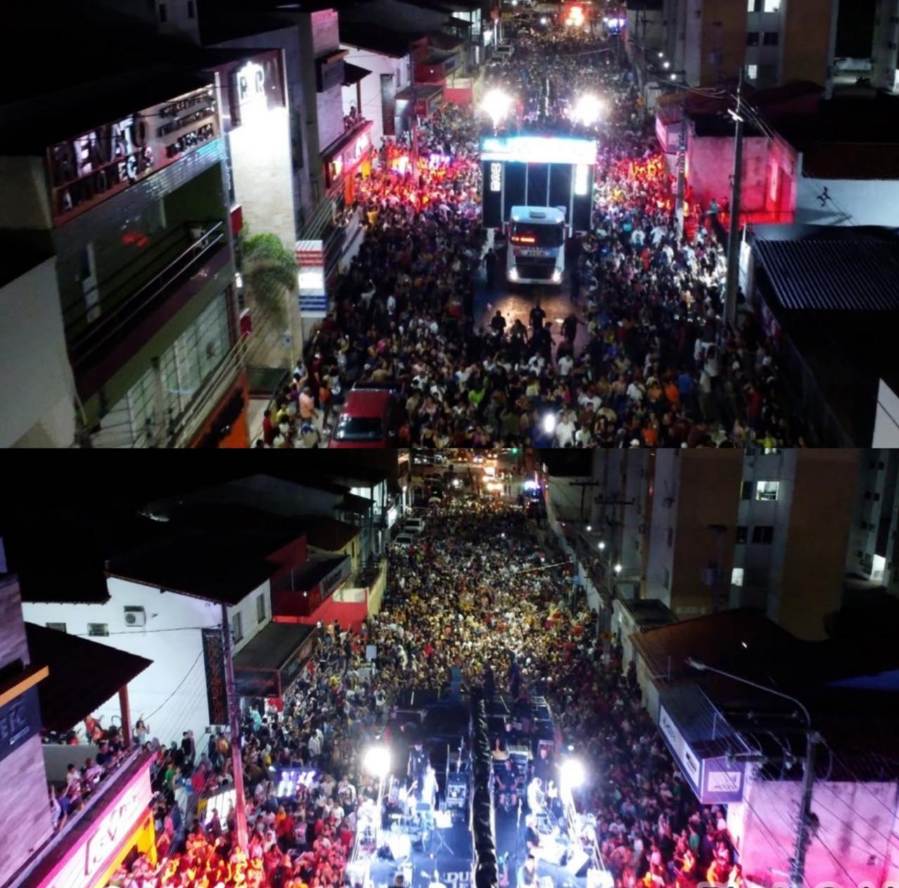 Durval Lelys leva multidão às ruas na abertura do Carnaval 2026 em Floriano - Imagem 1