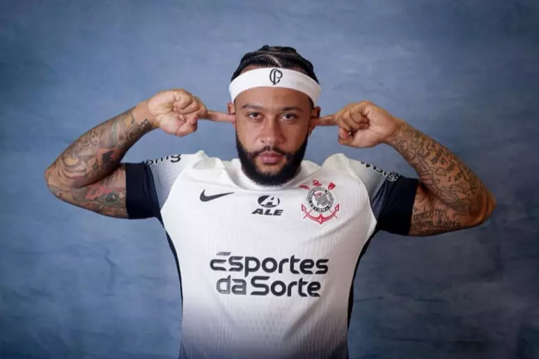Comemoração de Memphis Depay - Foto: Rodrigo Coca/Agência Corinthians