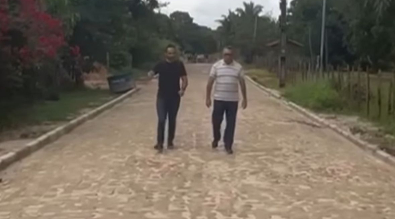 Prefeitura de Nazária avança com pavimentação na localidade Bebedouro