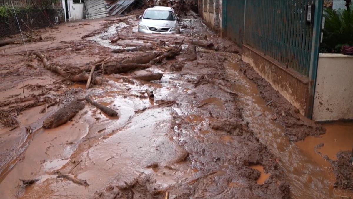  Juiz de Fora após chuvas que atingiram a cidade (Foto: Reprodução/ CNN)