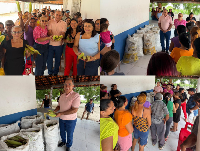 Pau D’Arco realiza distribuição de milhos por meio da Assistência Social | Divulgação/Ascom