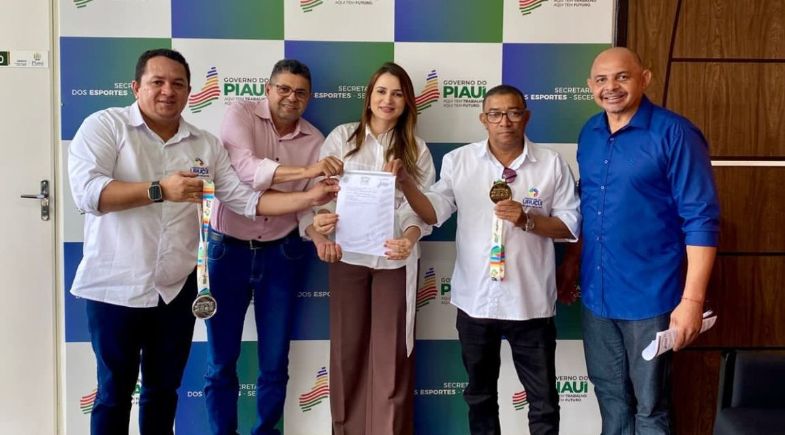 Secretaria de Esportes de Uruçuí cumpre agenda em Teresina para fortalecer parcerias no setor esportivo