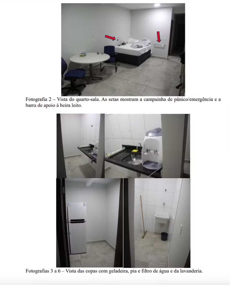 Fotos da cela do ex-presidente Jair Bolsonaro na Papudinha - Foto: Reprodução