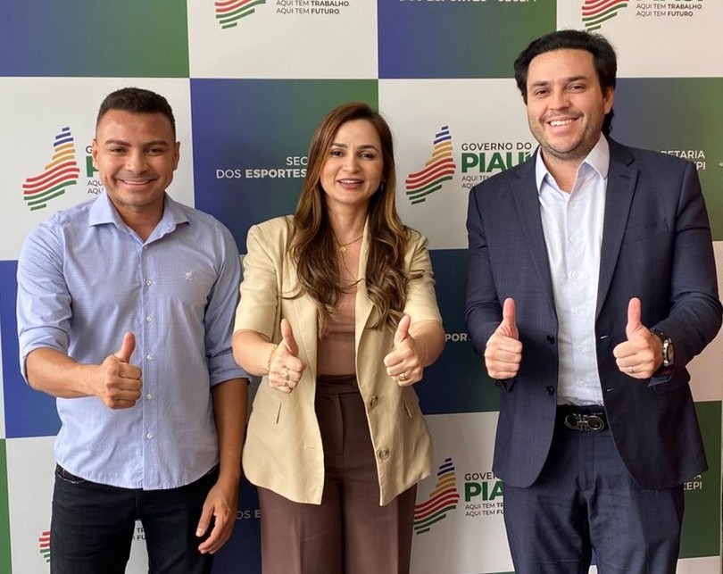 Josiene Campelo, secretária de esportes e o Presidente da APPM, Pompílio Evaristo - Foto: Dvulgação