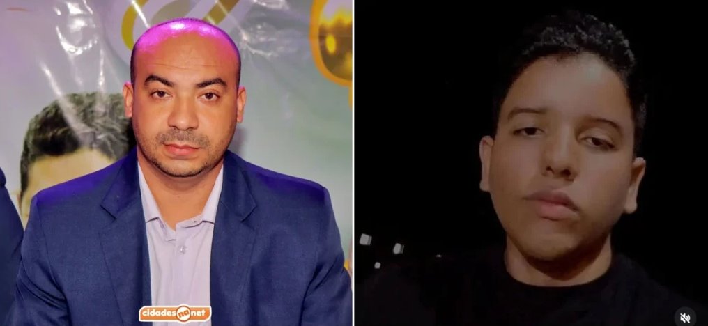O vereador de Vila Nova do Piauí, Enéas Silva Abreu, e o jovem identificado como Luan - Foto: Reprodução/Cidades na Net
