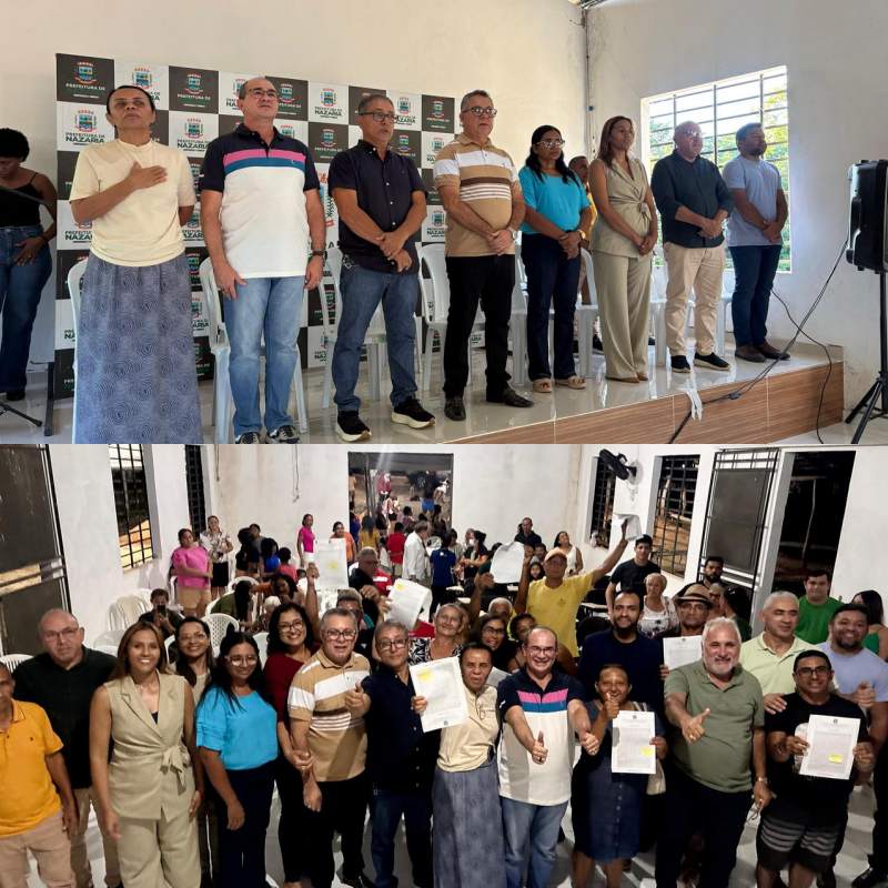 Nazária avança na regularização fundiária com entrega de 115 registros de imóveis - Divulgação/ASCOM