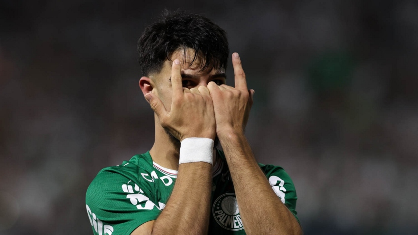 Flaco López comemora gol contra o São Paulo - Foto: César Grecco/Palmeiras